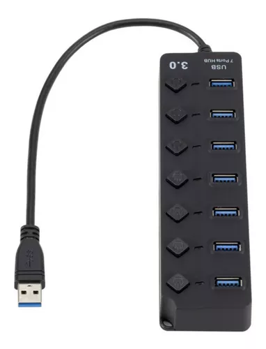 Miniatura 2 de Hub Usb 3.0 De 7 Puertos E Interruptor